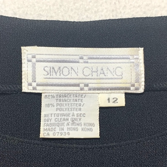 3/$30 - Simon Chang Sleeveless Black Top Size 12 - Picture 7 of 7